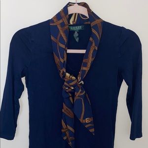 SALE Blue Lauren Ralph Lauren top